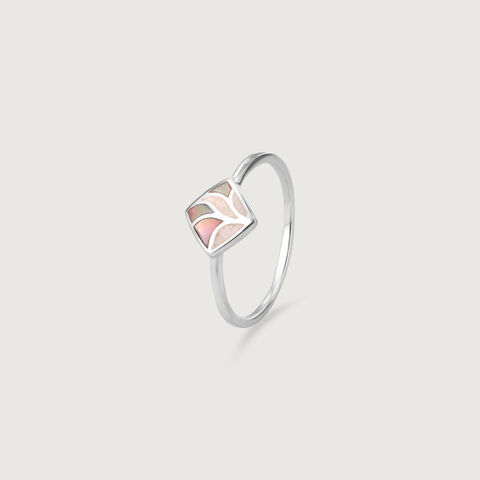 Dreamy Artistic Opal Silver Ring