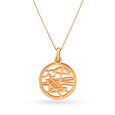 14KT Yellow-White Gold Pendant - Vacation By The Beach,,hi-res view 1