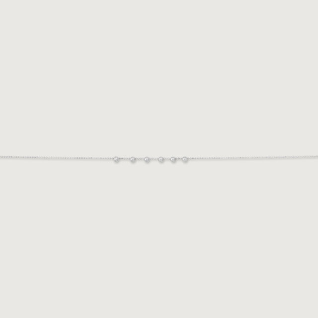 Minimal Gleam Silver Anklet,,hi-res image number null