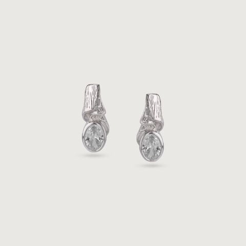 Twisted Bold Silver Earrings and Pendant Set