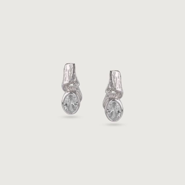 Twisted Bold Silver Earrings and Pendant Set,,hi-res image number null
