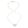 14KT Rose Gold Resplendent Flower Diamond Pendant With Chain,,hi-res view 3