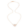 14KT Rose Gold Resplendent Flower Diamond Pendant With Chain,,hi-res view 3
