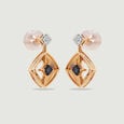 Vibrant Sapphire Diamond Drop Earrings,,hi-res view 4