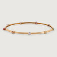 Colour Splash Gemstone & Diamond Bangle,,hi-res view 4