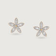 Starlight Sparkle 14KT Gold & Diamond Stud Earrings,,hi-res view 3