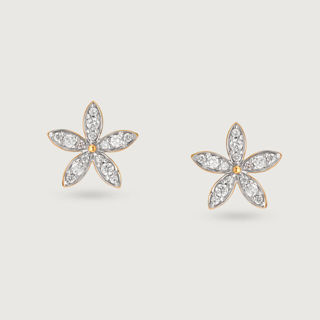 Starlight Sparkle 14KT Gold & Diamond Stud Earrings,,hi-res image number null