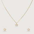 Stellar Sparkle 14Kt Gold Necklace Set,,hi-res view 3