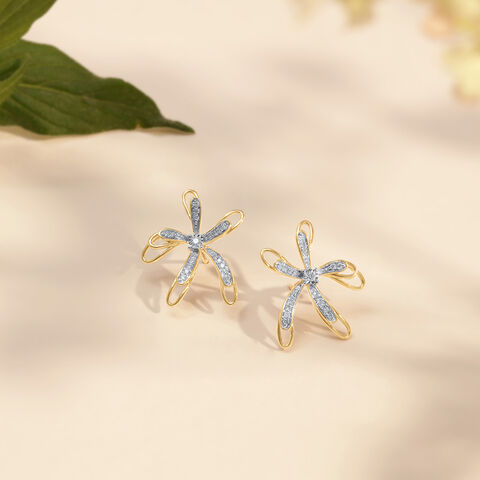 Enchanted Bloom Diamond Stud Earrings