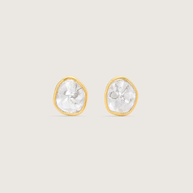 Pure Gleam Polki Stud Earrings,,hi-res image number null
