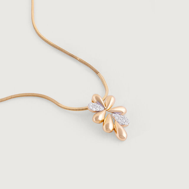 Petal Perfection Gold & Diamond Pendant,,hi-res image number null