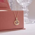 Luminous Initial Diamond Pendant,,hi-res view 1