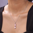 Elegant Glow Silver Necklace,,hi-res view 2