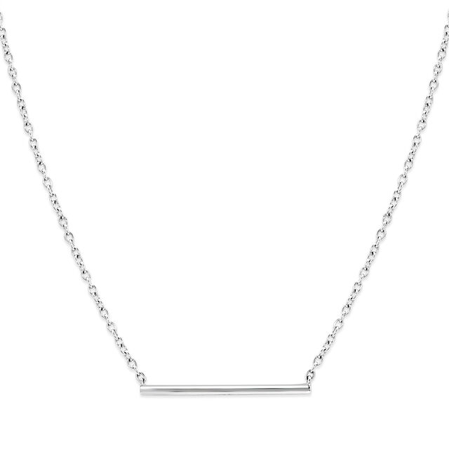18KT Elegance In Simplicity White Gold Pendant With Chain,,hi-res view 3