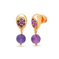 Lavender Love Amethyst Drop Earrings for Kids,,hi-res view 2