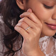 Regal Shine Gold & Diamond Finger Ring,,hi-res view 2