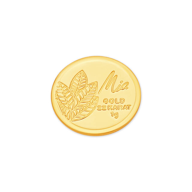 1 GM 22 Karat  Sublime Mango Leaf Gold Coin,,hi-res image number null