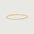 Serene Interval Gold Bangle,,hi-res view 3
