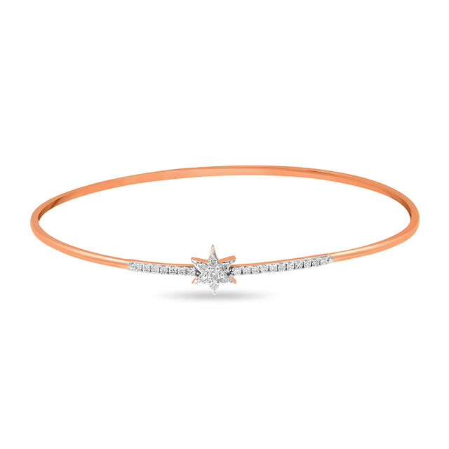 14KT Rose Gold Infinite Glimmer Diamond Bangle,,hi-res image number null