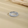 Chunky Textured Silver Ring,,hi-res view 1