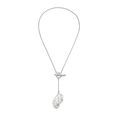 Silver Pearl Pendant And Chain,,hi-res view 1