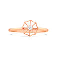14KT Yellow Gold Golden Spiral Essence Diamond Finger Ring,,hi-res view 2