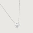 Rosette Glow Silver Pendant,,hi-res view 4