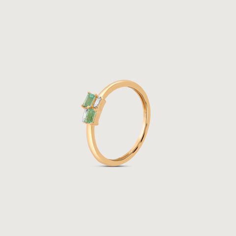 Verdant Duo Diamond Ring