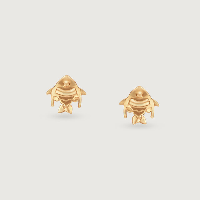 Golden Fish Charm 14Kt Gold Necklace Set,,hi-res image number null
