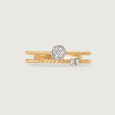 Sleek Stardust 14KT Gold & Diamond Ring,,hi-res view 3