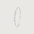 Elegant Pearl Silver Bangle,,hi-res view 4