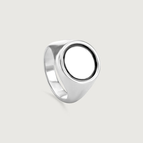 Pebble Texture Silver Ring