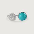 Turquoise Oasis Silver Ring,,hi-res view 3