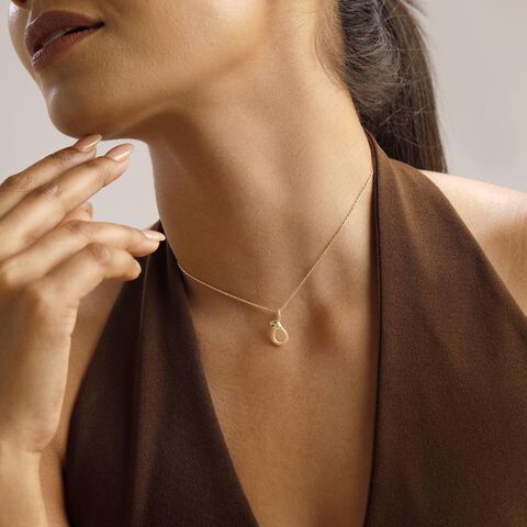 Serpent Flow Gold Pendant