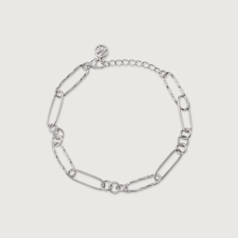 Bold Textured Silver Bracelet