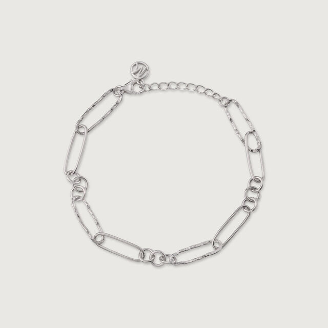 Bold Textured Silver Bracelet,,hi-res image number null