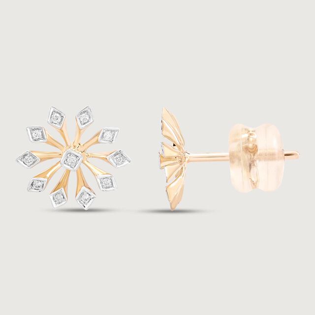 Whimsy Bloom Diamond Earrings,,hi-res image number null