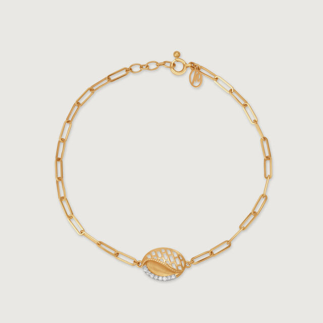 Golden Ellipse 14KT Gold & Diamond Bracelet,,hi-res image number null