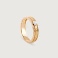 Gridlocked Style Gold & Diamond Finger Ring for Men,,hi-res view 3