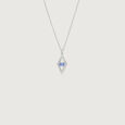 Sleek Geometric Silver Necklace,,hi-res view 3