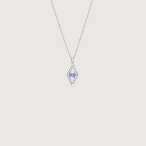 Sleek Geometric Silver Necklace