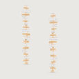 Disco Rhythm Gold & Diamond Drop Earrings,,hi-res view 3