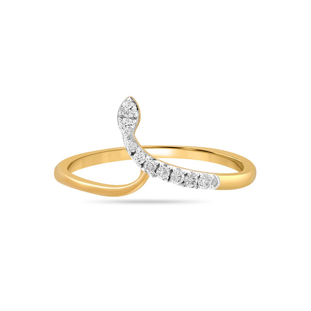 14KT Yellow Gold Radiant Spring Elegance Diamond Ring,,hi-res image number null