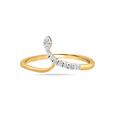 14KT Yellow Gold Radiant Spring Elegance Diamond Ring,,hi-res view 2