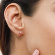 14KT Yellow Gold Lucky Ladybug Diamond Stud Earring,,hi-res view 3