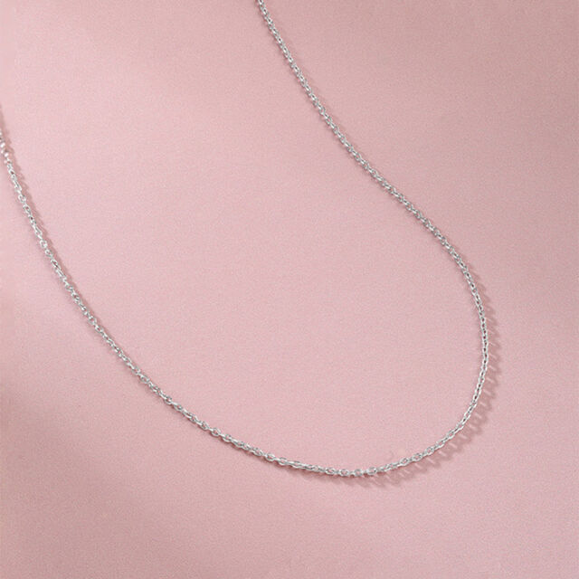 Sleek Minimal Silver Chain,,hi-res image number null