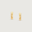 Bold Radiant Gold Hoop Earrings,,hi-res view 5