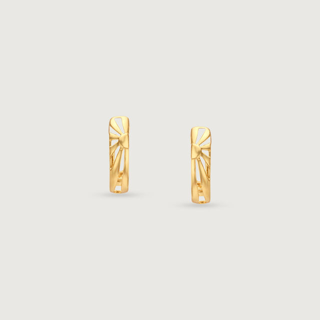 Bold Radiant Gold Hoop Earrings,,hi-res image number null