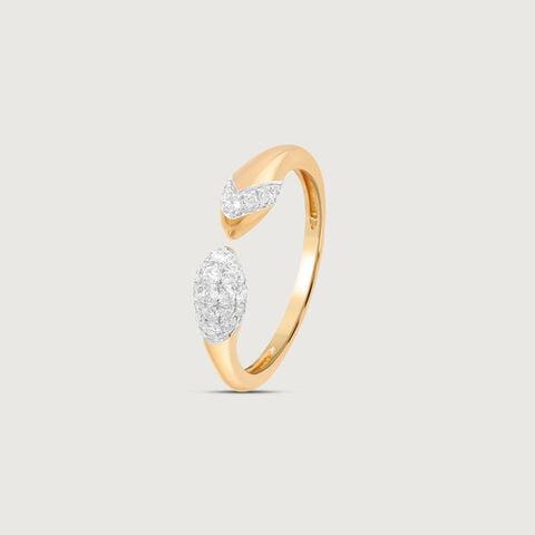 Twin Gleam Diamond Ring