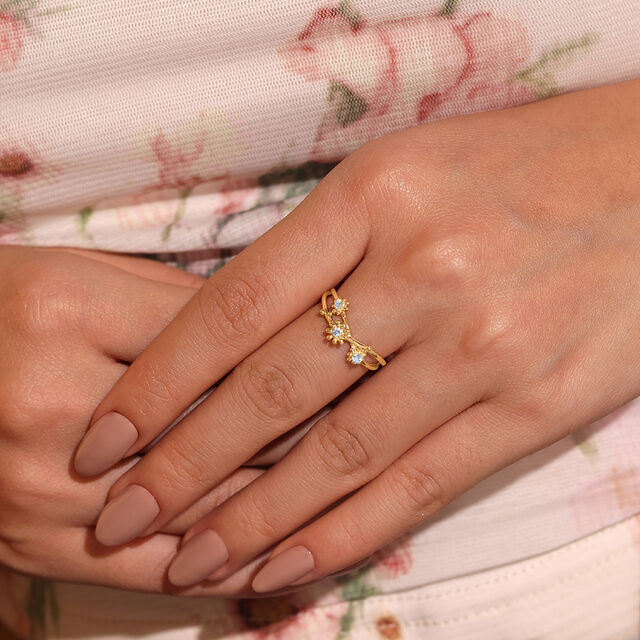 Dewdrop Daisy Diamond Ring,,hi-res image number null